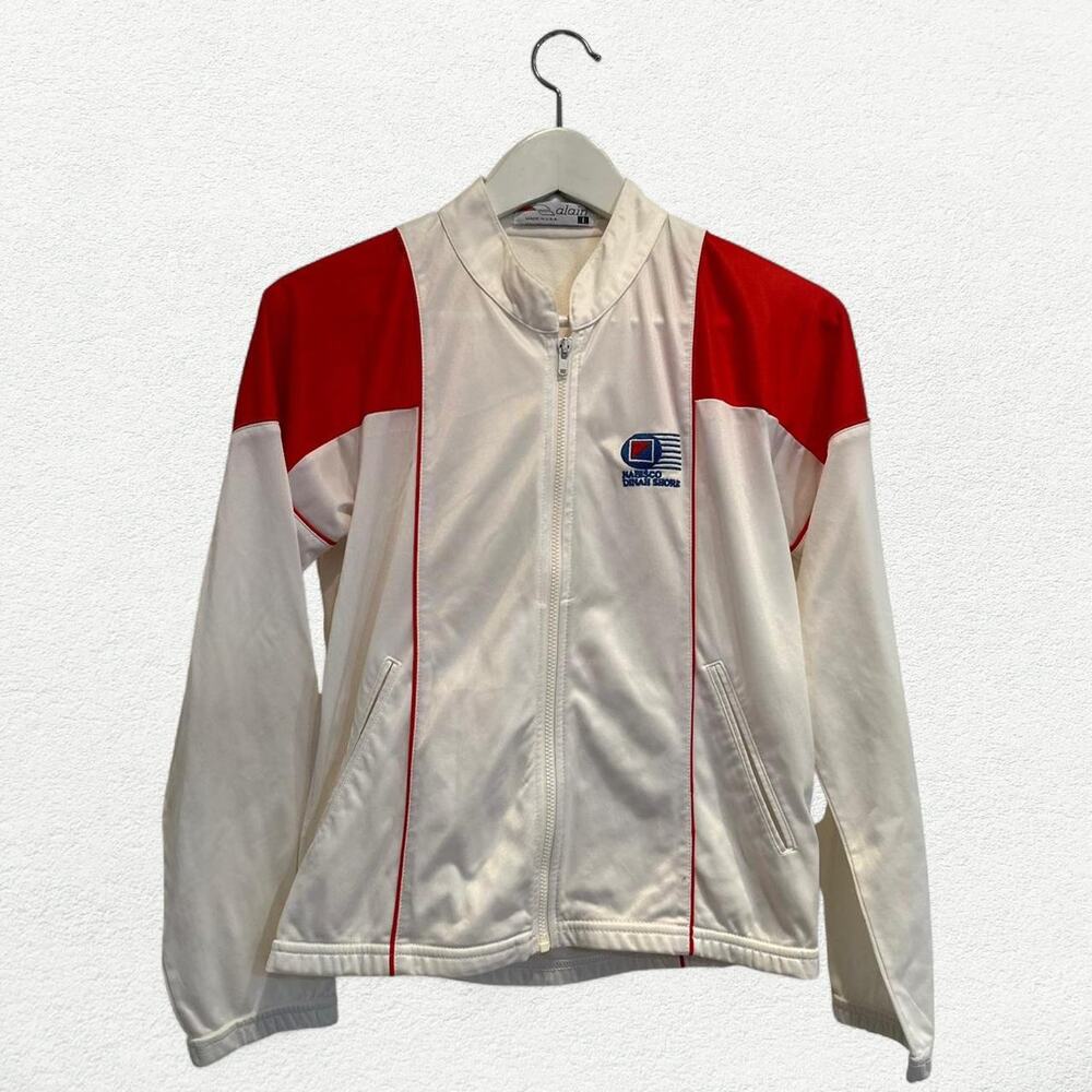 Vintage Nabisco Dinah Shore Track Jacket in White & Red